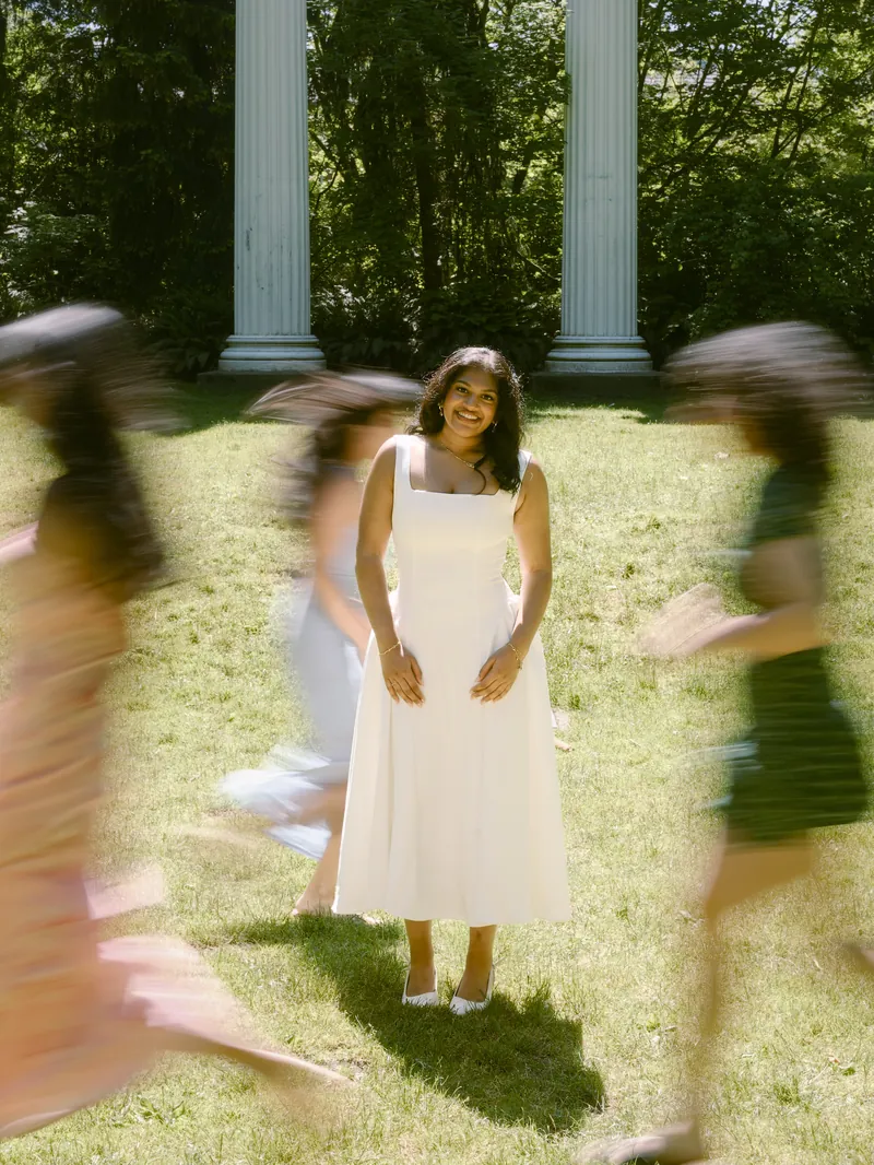 Sylvan Grove Theater columns motion blur spin