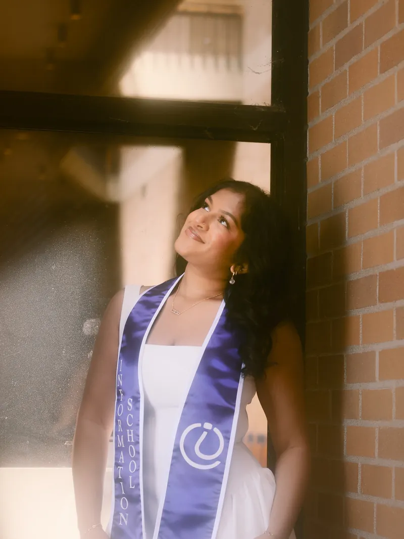 UW Kane Hall and Red Square graduation portrait in Seattle