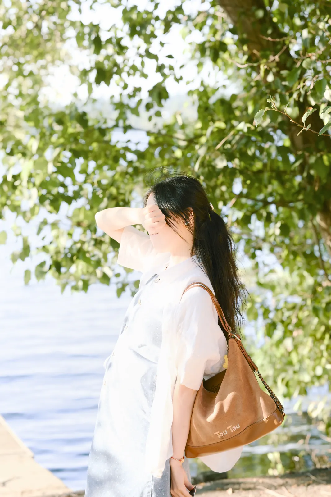 Scenic soft dream background with light leak for booking page